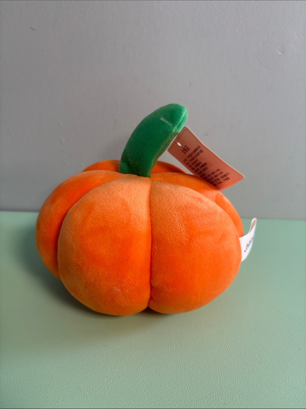 JHWH Orange Pumpkin Plush Stuffed Animal, Kids Plush Toy